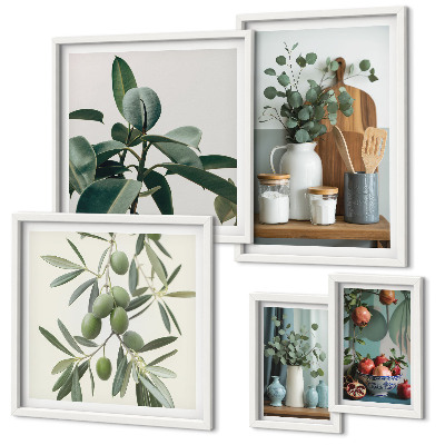 Galeria de parede Plantas naturais escandinavas