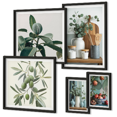 Galeria de parede Plantas naturais escandinavas
