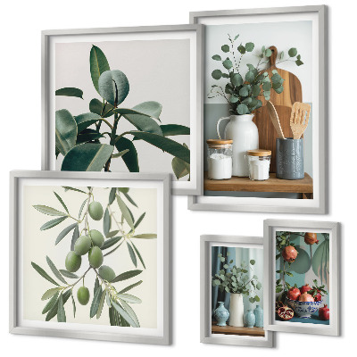 Galeria de parede Plantas naturais escandinavas