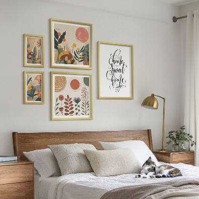 Parede galeria de quadros Decorações de plantas elegantes