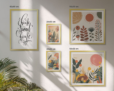 Parede galeria de quadros Decorações de plantas elegantes