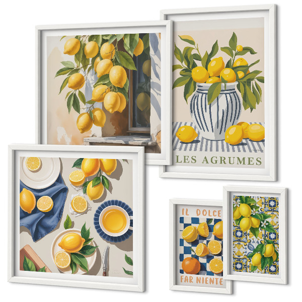 Galeria de parede Decorações Provençais Cítricas