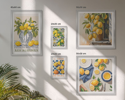 Galeria de parede Decorações Provençais Cítricas