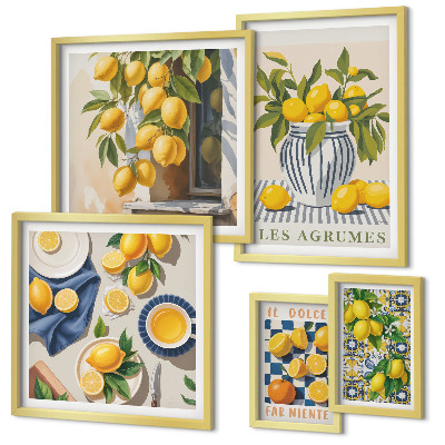 Galeria de parede Decorações Provençais Cítricas