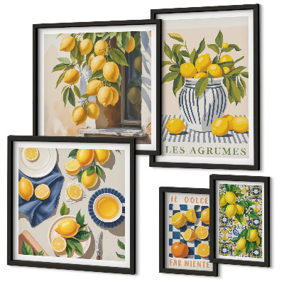 Galeria de parede Decorações Provençais Cítricas
