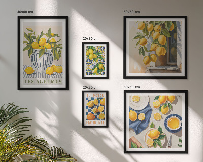Galeria de parede Decorações Provençais Cítricas