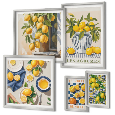 Galeria de parede Decorações Provençais Cítricas