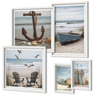 Galeria de parede Ambiente à beira-mar, relaxamento, praia