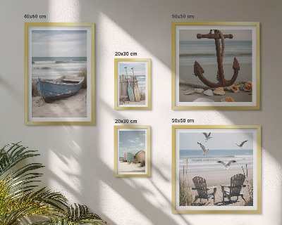 Galeria de parede Ambiente à beira-mar, relaxamento, praia