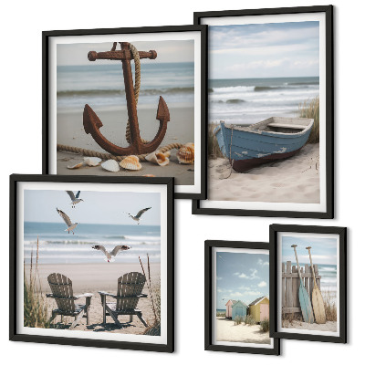 Galeria de parede Ambiente à beira-mar, relaxamento, praia