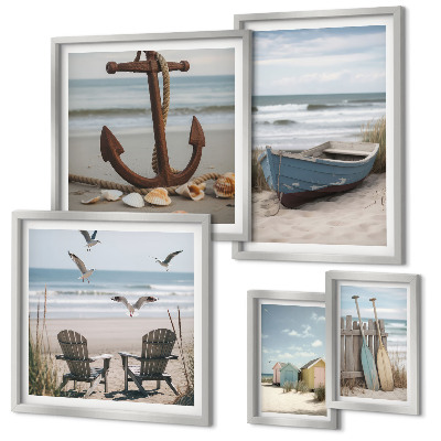 Galeria de parede Ambiente à beira-mar, relaxamento, praia