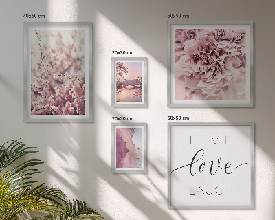 Galeria de parede Motivos florais em tons pastel