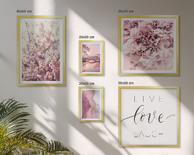 Galeria de parede Motivos florais em tons pastel