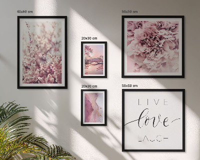 Galeria de parede Motivos florais em tons pastel