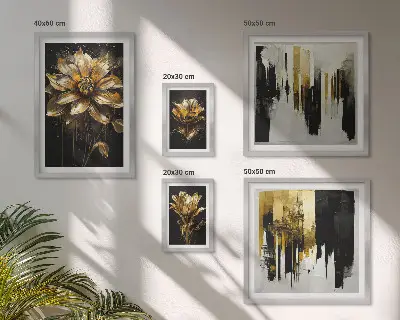 Galeria de quadros para parede motivos florais com um toque de elegância e modernidade