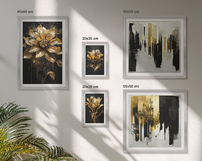 Parede galeria de quadros Motivos florais, elegância, modernidade.