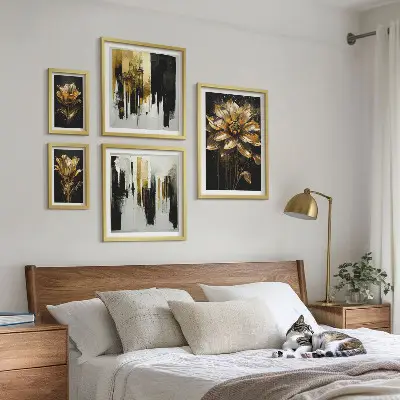 Galeria de quadros para parede motivos florais com um toque de elegância e modernidade