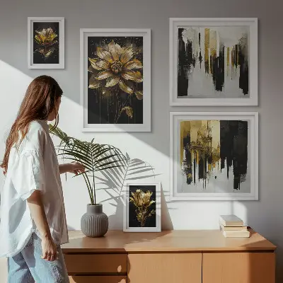 Galeria de quadros para parede motivos florais com um toque de elegância e modernidade