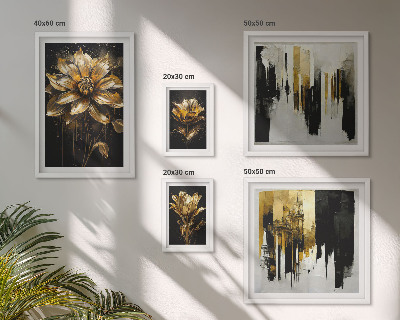 Parede galeria de quadros Motivos florais, elegância, modernidade.