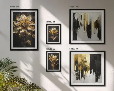 Galeria de quadros para parede motivos florais com um toque de elegância e modernidade