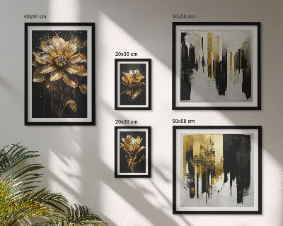 Parede galeria de quadros Motivos florais, elegância, modernidade.