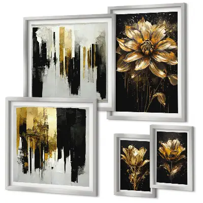 Galeria de quadros para parede motivos florais com um toque de elegância e modernidade