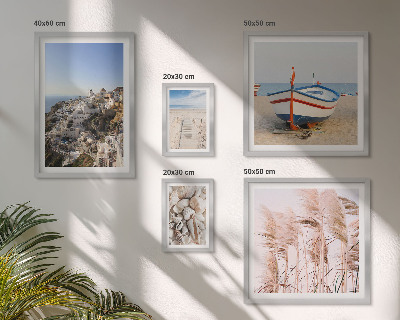Parede galeria de quadros Paisagens, praias, edifícios brancos