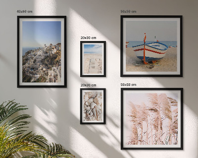 Parede galeria de quadros Paisagens, praias, edifícios brancos