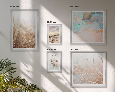 Conjunto de 5 quadros com moldura paisagens étnicas boêmias naturais