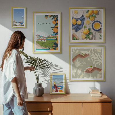 Galeria de parede Férias na Itália: Amalfi e Capri