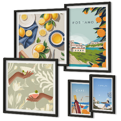Galeria de parede Férias na Itália: Amalfi e Capri