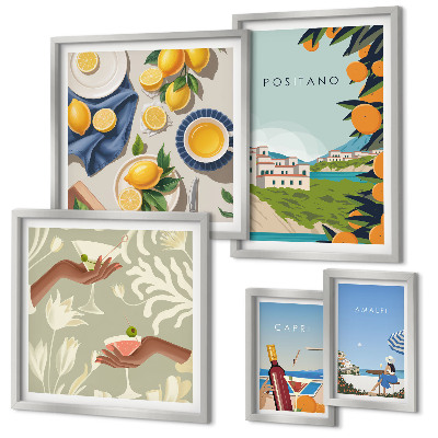 Galeria de parede Férias na Itália: Amalfi e Capri