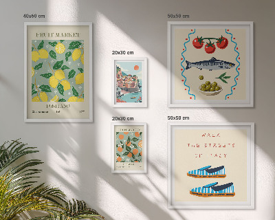 Galeria de parede Coleção de frutas da Itália