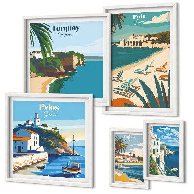 Galeria de parede Paisagens costeiras da Europa