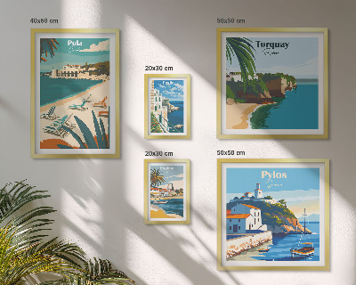 Galeria de parede Paisagens costeiras da Europa
