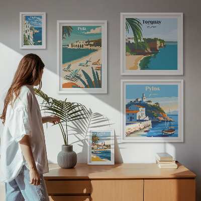 Galeria de parede Paisagens costeiras da Europa