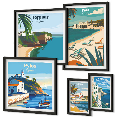 Galeria de parede Paisagens costeiras da Europa