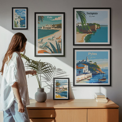 Galeria de parede Paisagens costeiras da Europa