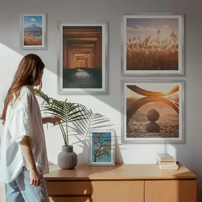 Galeria de parede paisagens zen e tranquilas da natureza