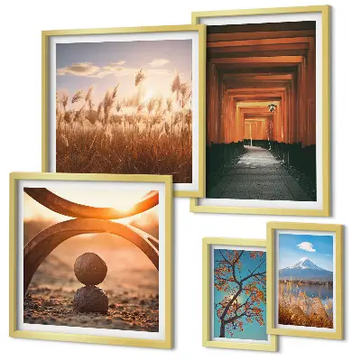 Galeria de parede paisagens zen e tranquilas da natureza