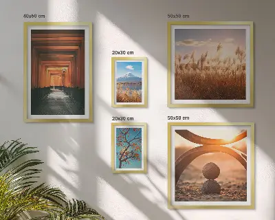 Galeria de parede paisagens zen e tranquilas da natureza