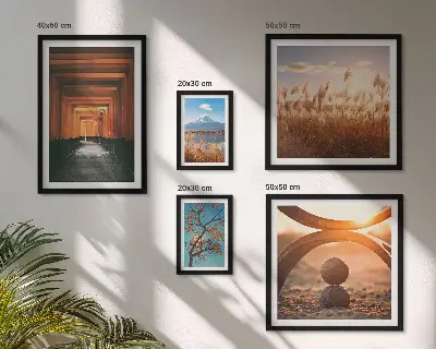 Galeria de parede paisagens zen e tranquilas da natureza