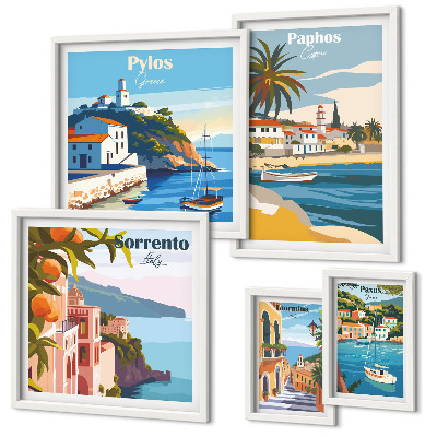 Parede galeria de quadros Paisagens marítimas de cidades europeias
