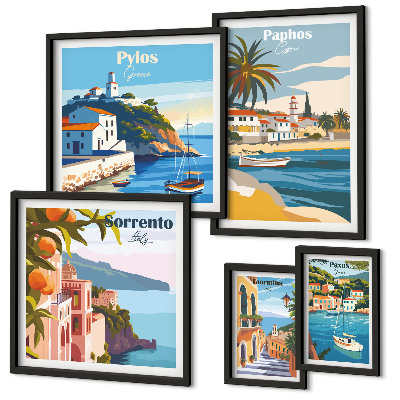Parede galeria de quadros Paisagens marítimas de cidades europeias