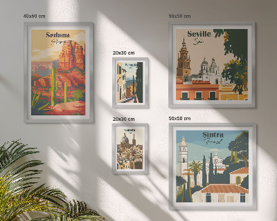 Galeria de parede Paisagens turísticas do mundo