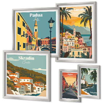 Parede galeria de quadros Paisagens de cidades europeias