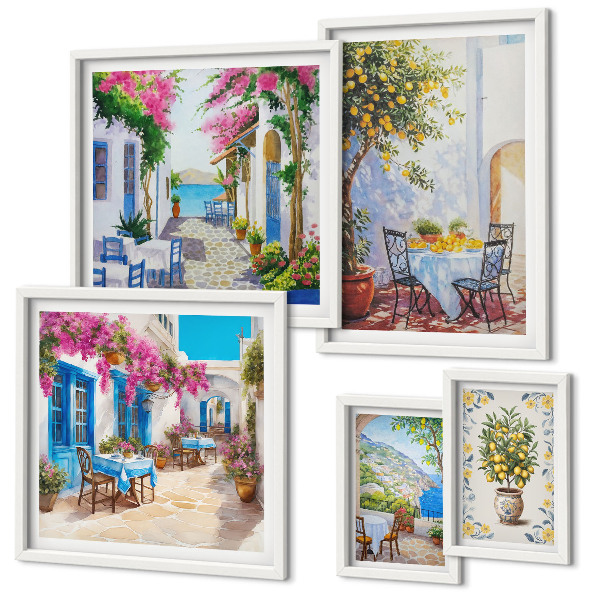 Parede galeria de quadros Paisagens encantadoras com flores