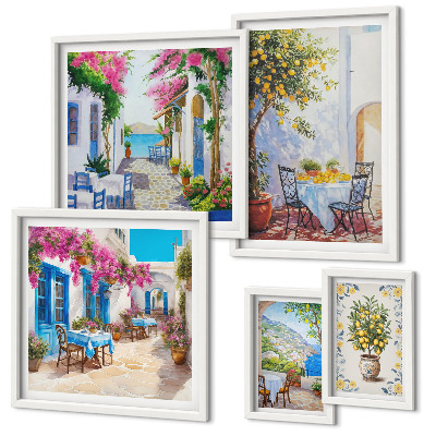 Parede galeria de quadros Paisagens encantadoras com flores