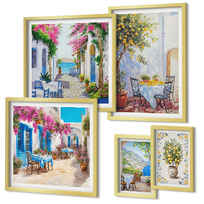 Parede galeria de quadros Paisagens encantadoras com flores