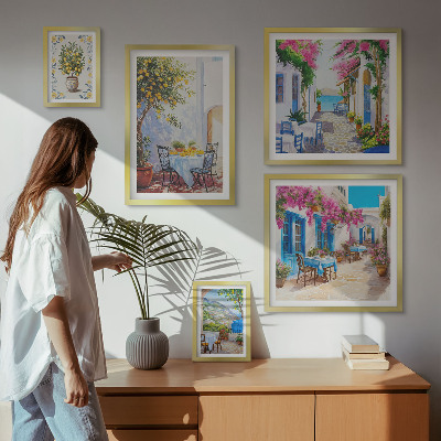 Parede galeria de quadros Paisagens encantadoras com flores